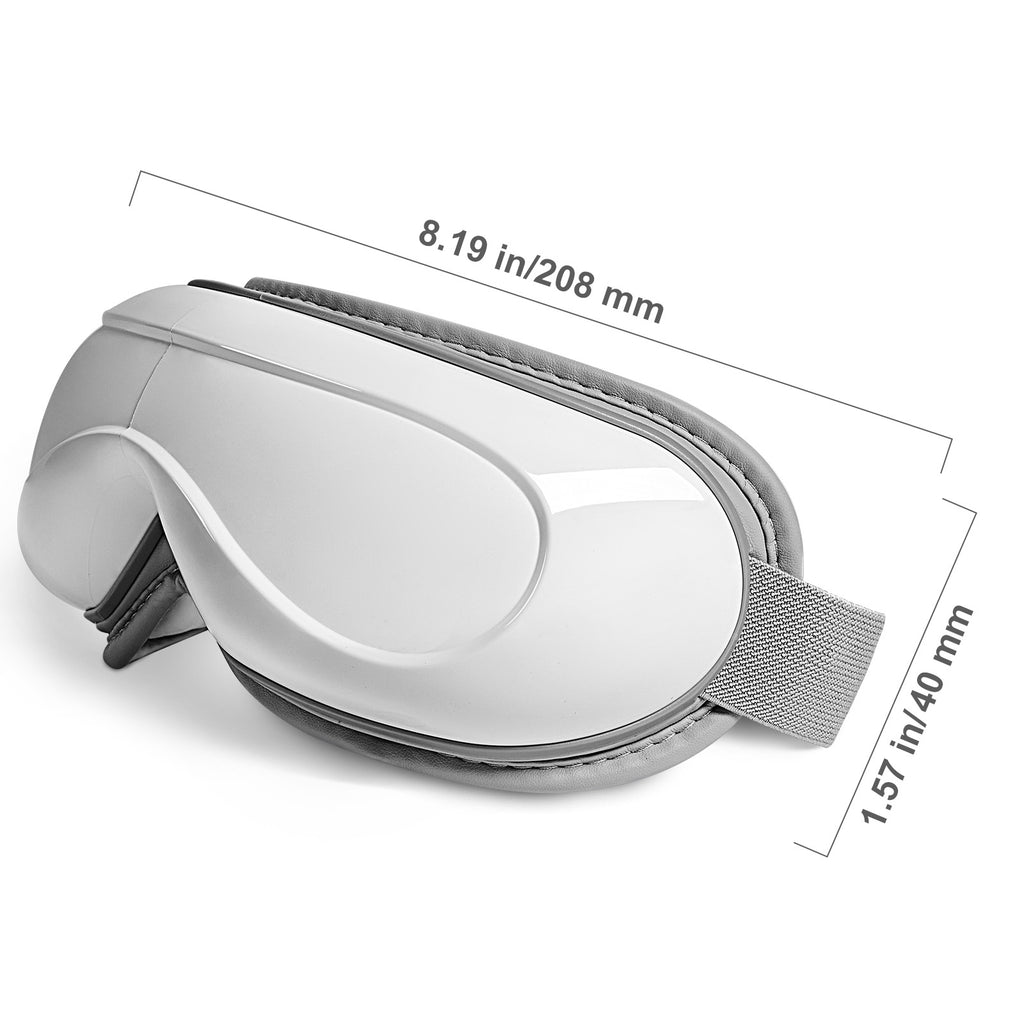 VEVOR Heated Eye Massager Eye Care Device 5 Modes Bluetooth Music 180 Foldable